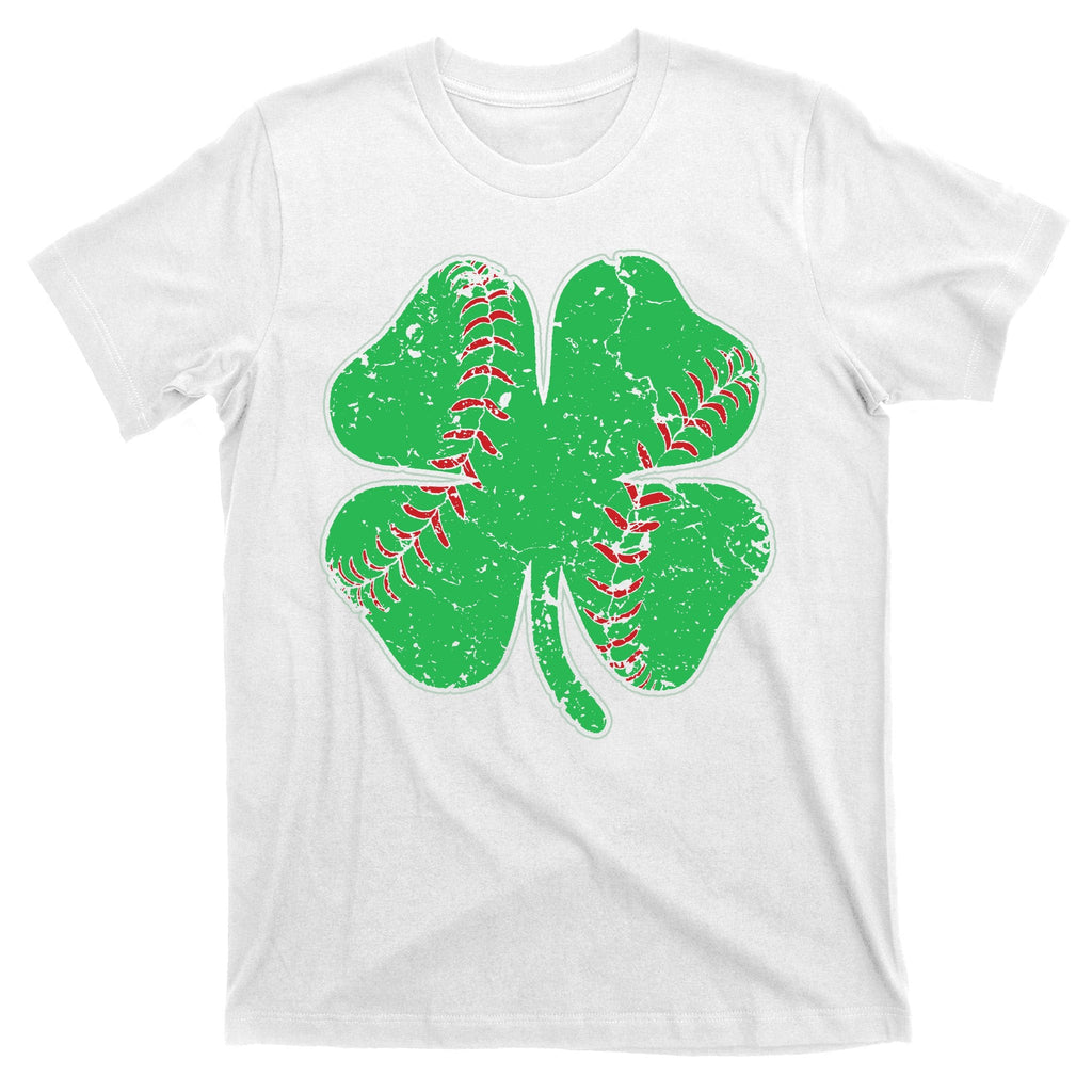St Patrick's Day Baseball Catcher Pitcher Shamrock T-Shirt product image 11