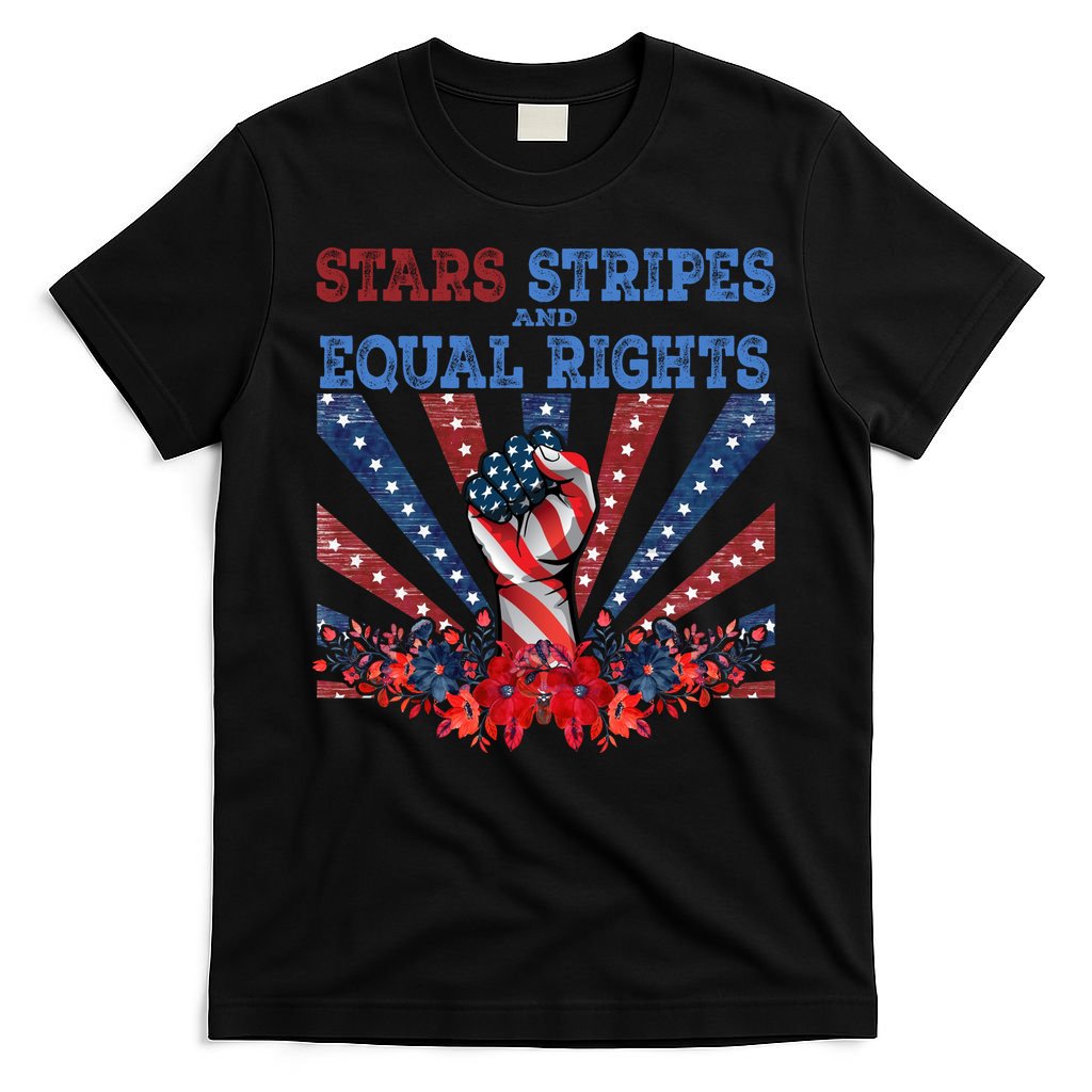 Stars Stripes And Equal Rights Patriotic Activist T-Shirt product image 4