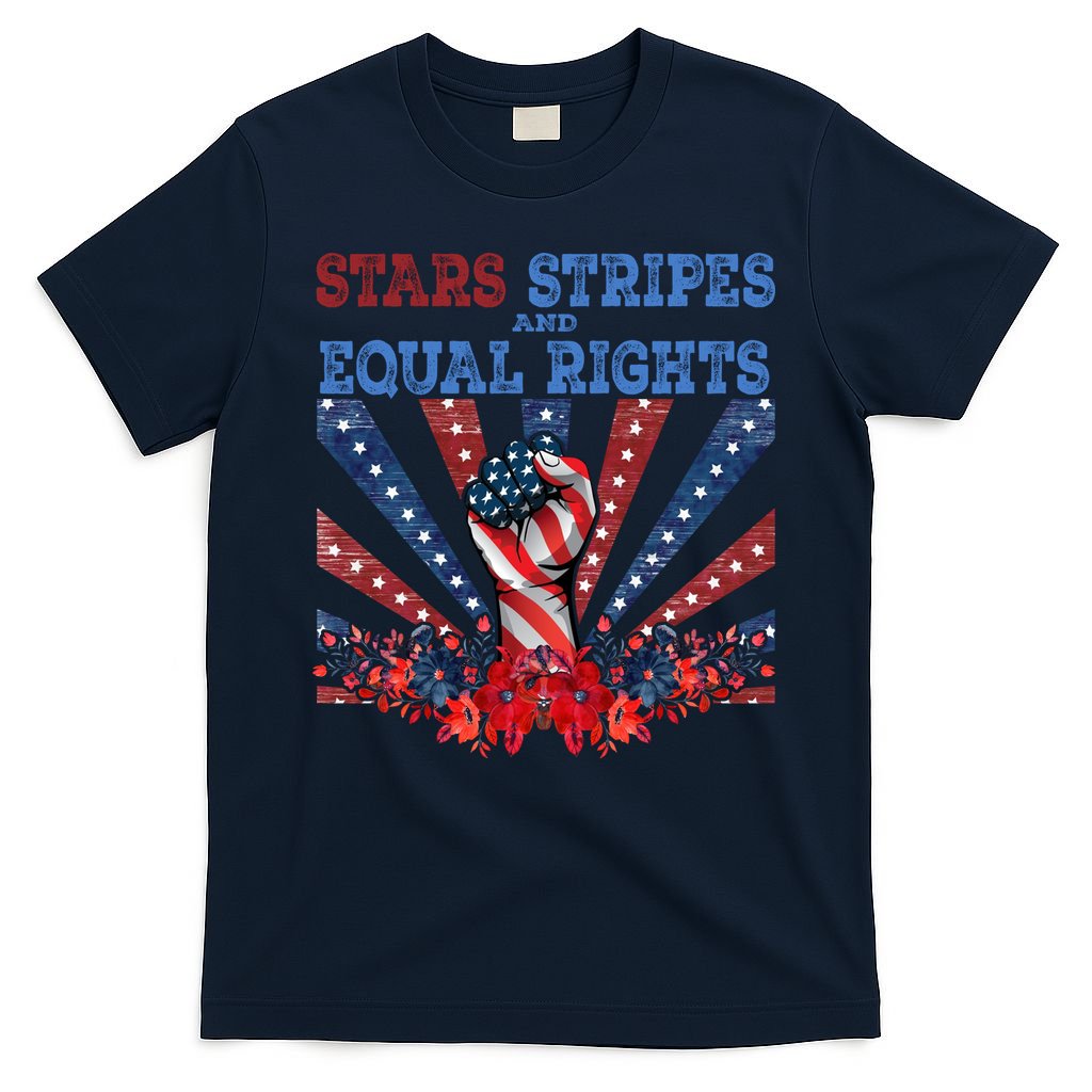 Stars Stripes And Equal Rights Patriotic Activist T-Shirt product image 1