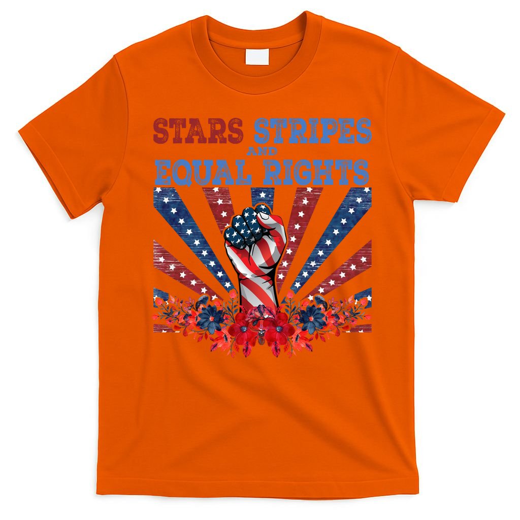 Stars Stripes And Equal Rights Patriotic Activist T-Shirt product image 3
