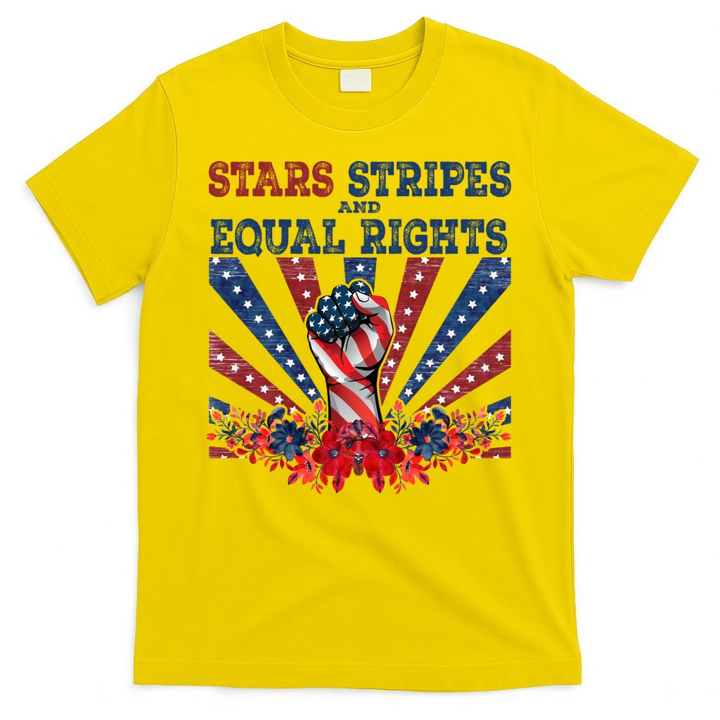 Stars Stripes And Equal Rights Patriotic Activist T-Shirt product image 2