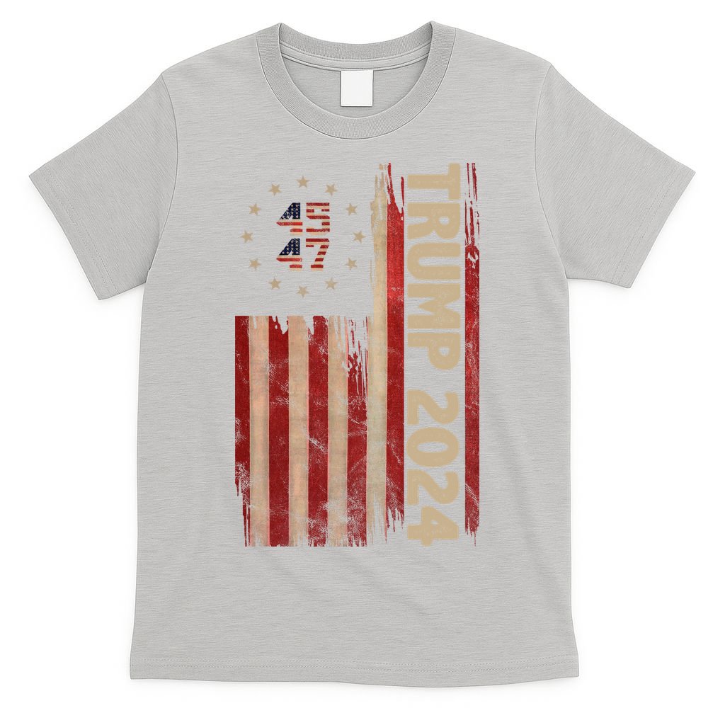 Trump 2024 Election 45 47 Vintage American Flag T-Shirt product image 9
