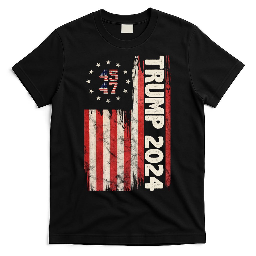 Trump 2024 Election 45 47 Vintage American Flag T-Shirt product image 7
