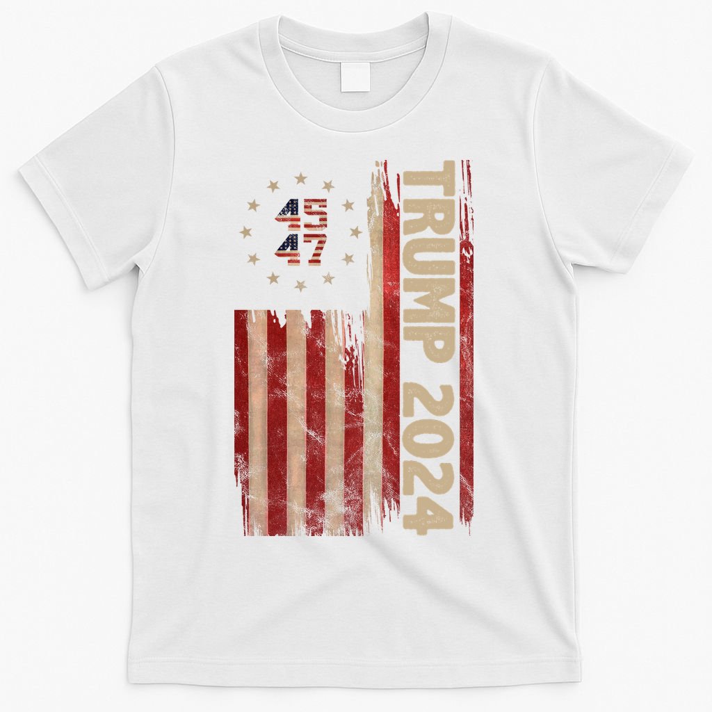 Trump 2024 Election 45 47 Vintage American Flag T-Shirt product image 11