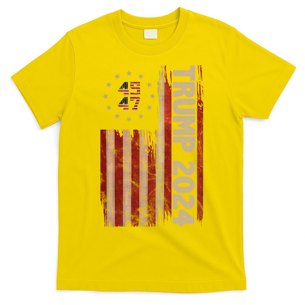 Trump 2024 Election 45 47 Vintage American Flag T-Shirt product image 3