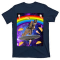 Taco Kitty Riding T-Rex Rainbow Space Cat T-Shirt product image 1