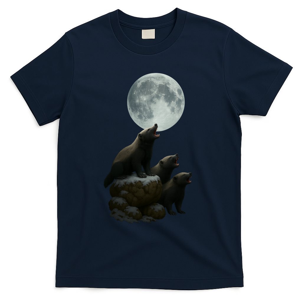 Three Honey Badgers Moon T-Shirt product image 1