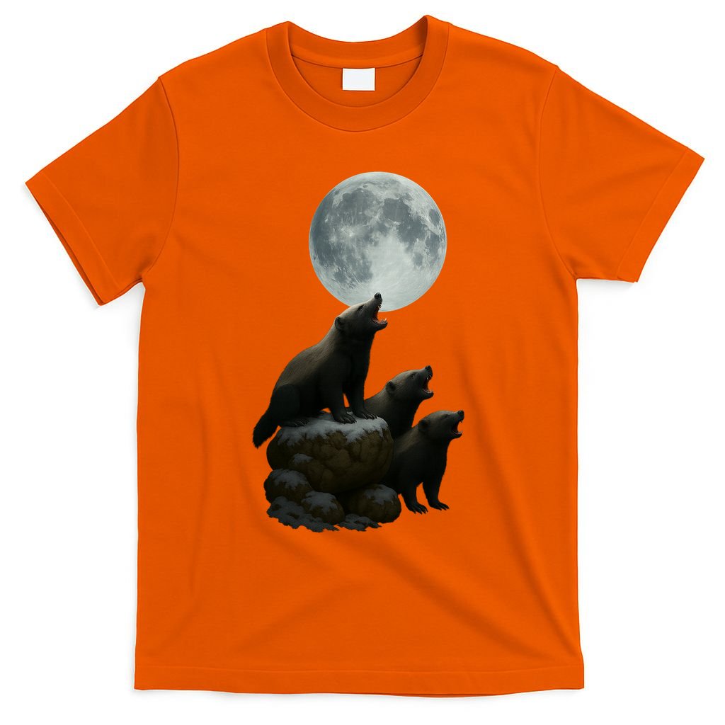 Three Honey Badgers Moon T-Shirt product image 3