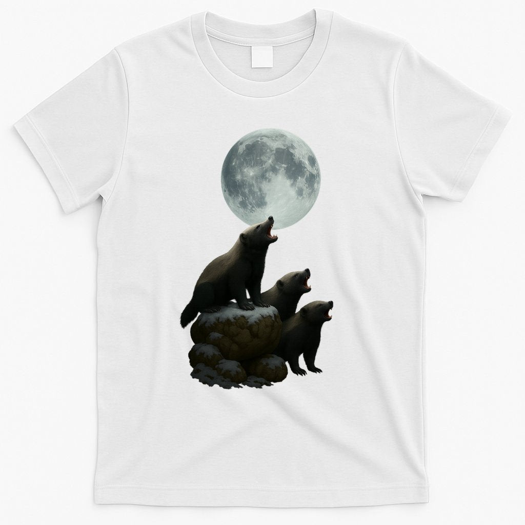 Three Honey Badgers Moon T-Shirt product image 6