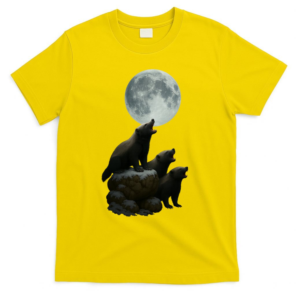 Three Honey Badgers Moon T-Shirt product image 2