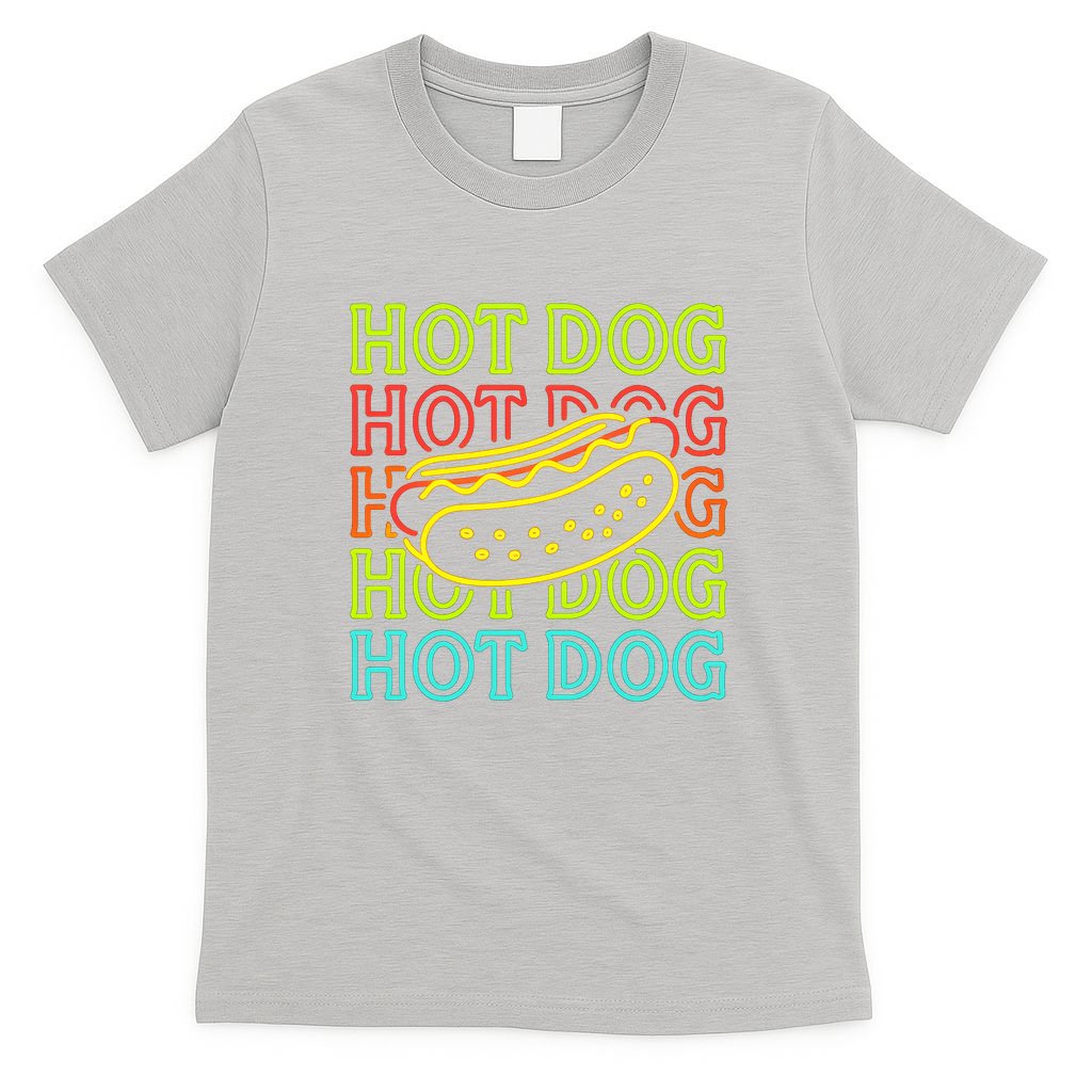 Trending Hot Dog Fashion Neon Design T-Shirt product image 5