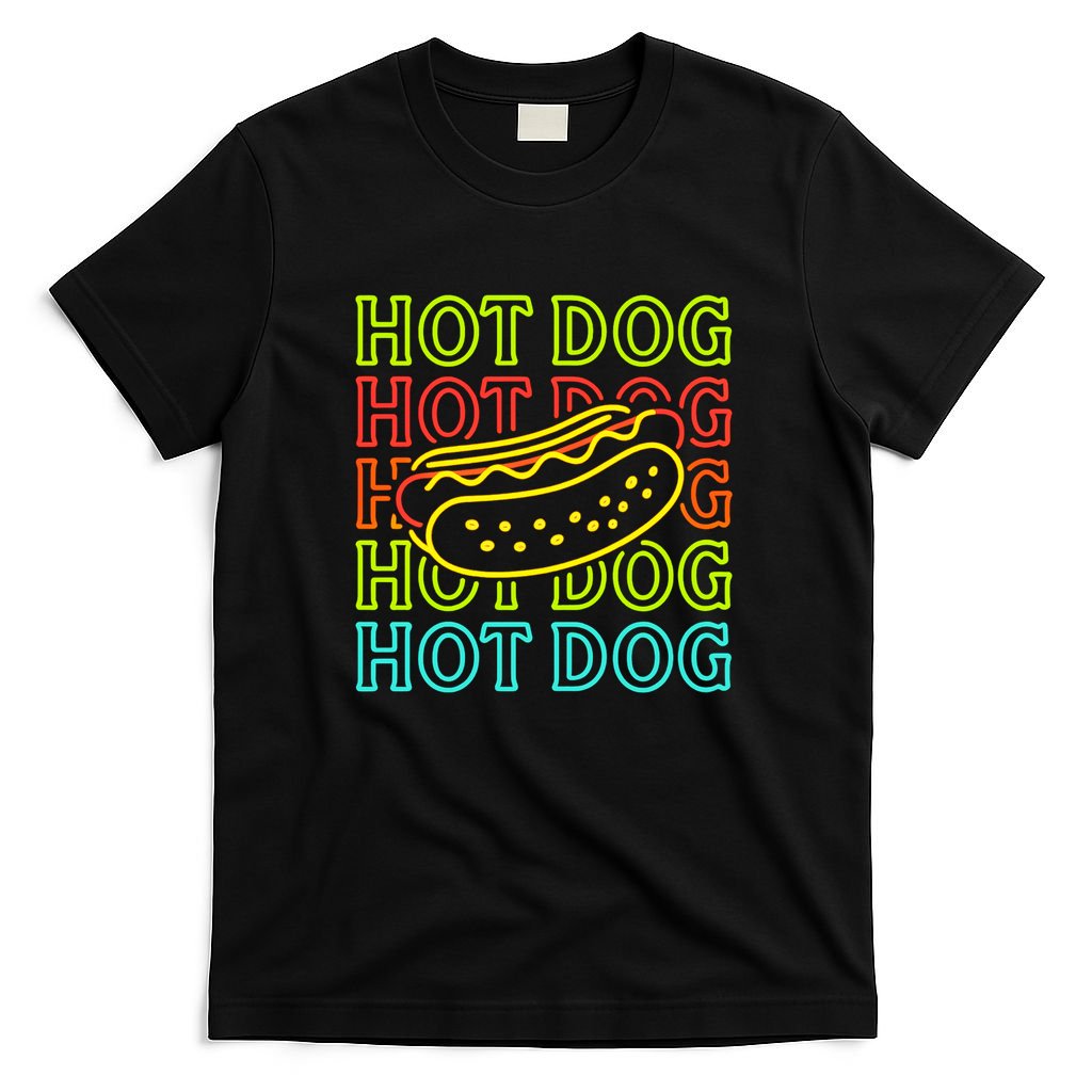 Trending Hot Dog Fashion Neon Design T-Shirt product image 4