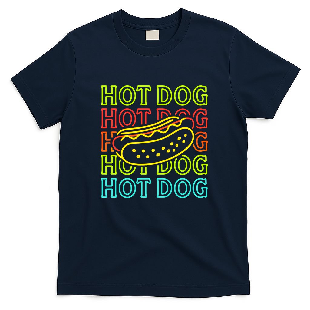 Trending Hot Dog Fashion Neon Design T-Shirt product image 1