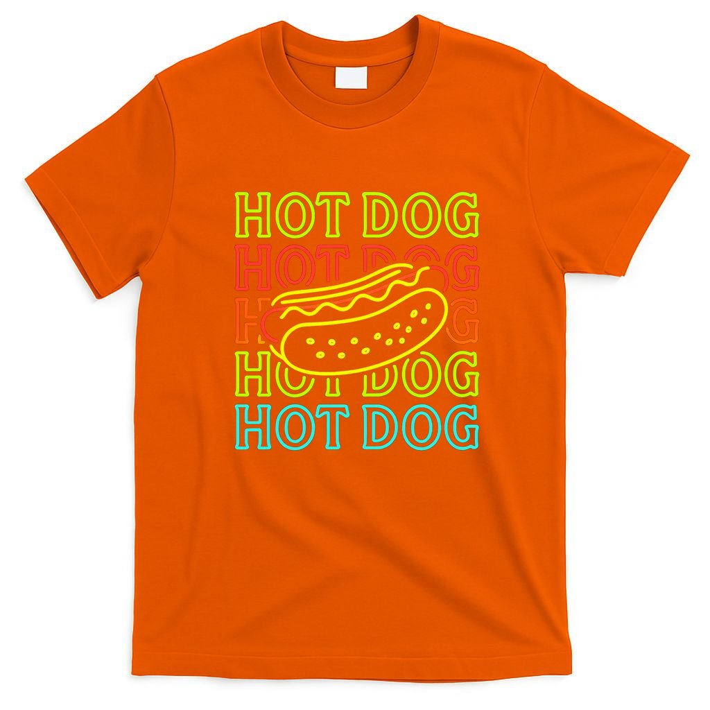 Trending Hot Dog Fashion Neon Design T-Shirt product image 3