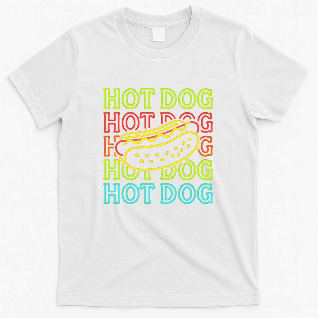 Trending Hot Dog Fashion Neon Design T-Shirt product image 6