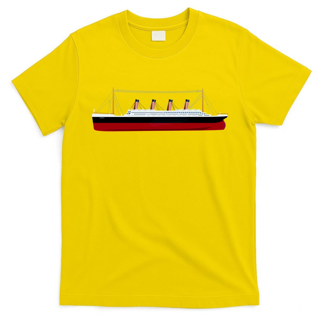 Titanic Ship Illustration T-Shirt product image 3