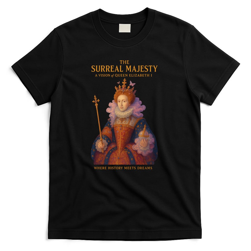 The Surreal Majesty A Vision Of Queen Elizabeth T-Shirt product image 4