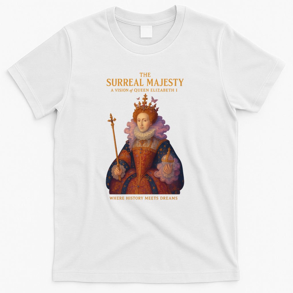 The Surreal Majesty A Vision Of Queen Elizabeth T-Shirt product image 6