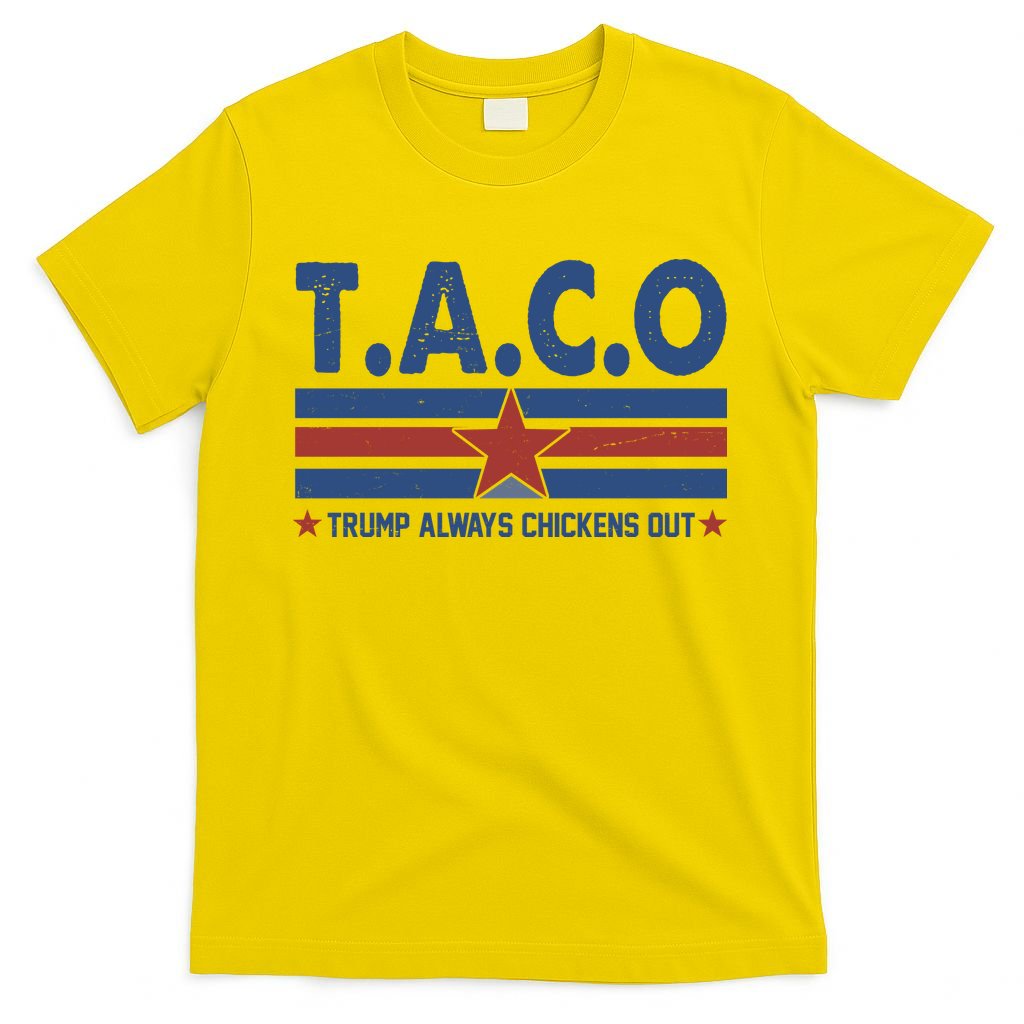 TACO Trump Always Chickens Out Funny T-Shirt product image 2