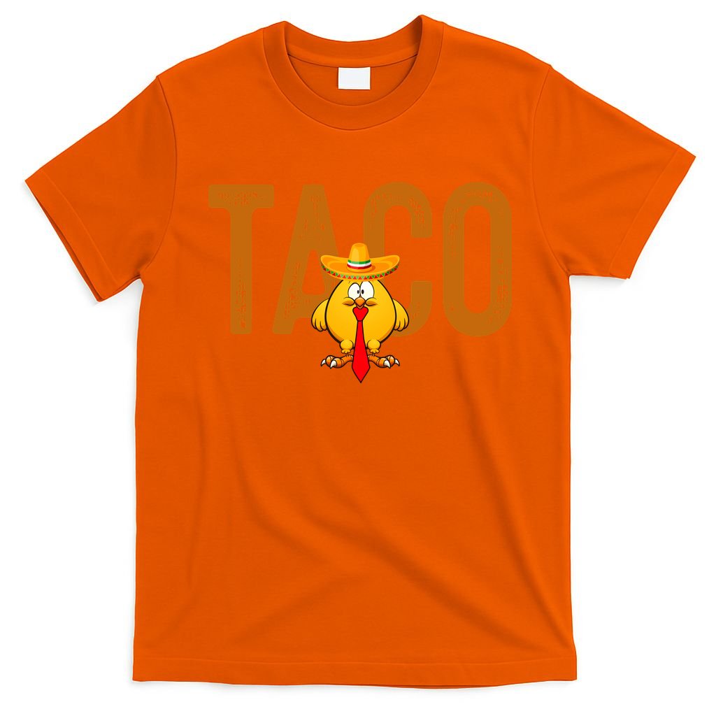 Taco Trump Always Chickens Out Funny Trendy T-Shirt product image 3