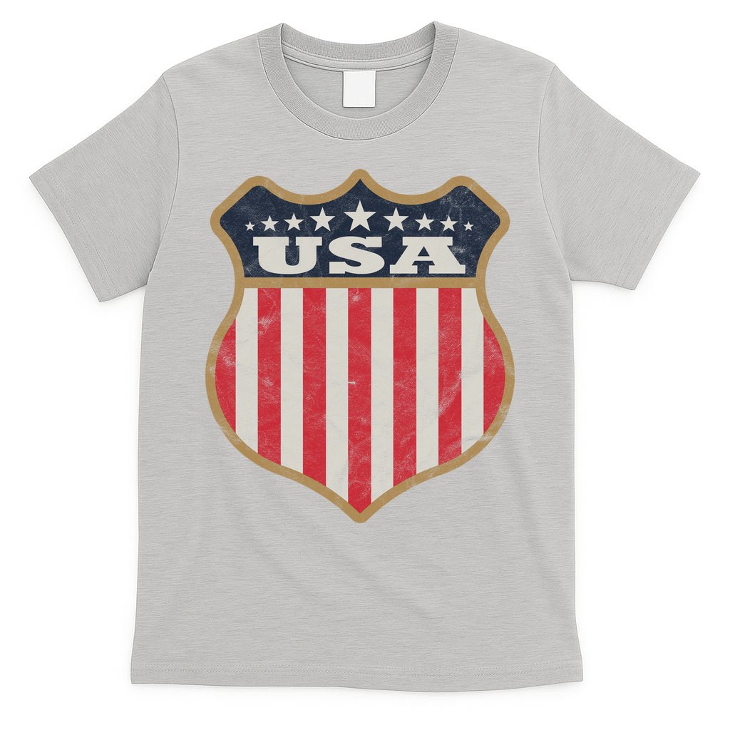 USA Vintage White Cool Flag T-Shirt product image 5