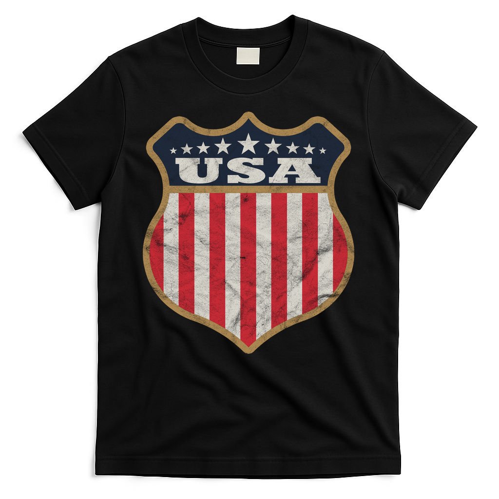 USA Vintage White Cool Flag T-Shirt product image 4