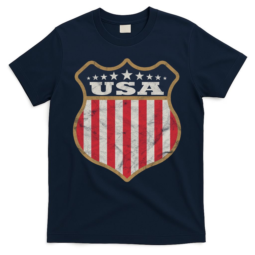 USA Vintage White Cool Flag T-Shirt product image 1