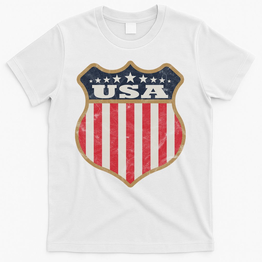 USA Vintage White Cool Flag T-Shirt product image 6