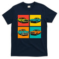 Vintage Classic Muscle Cars Pop Art Design T-Shirt product image 1