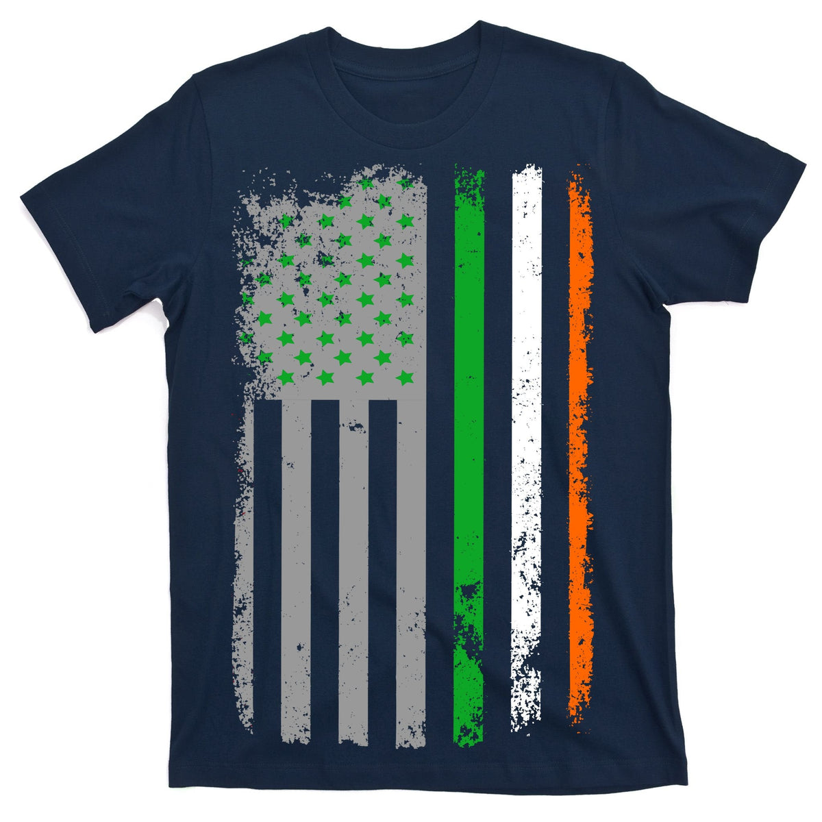 Vintage Irish American Flag T-Shirt product image 1
