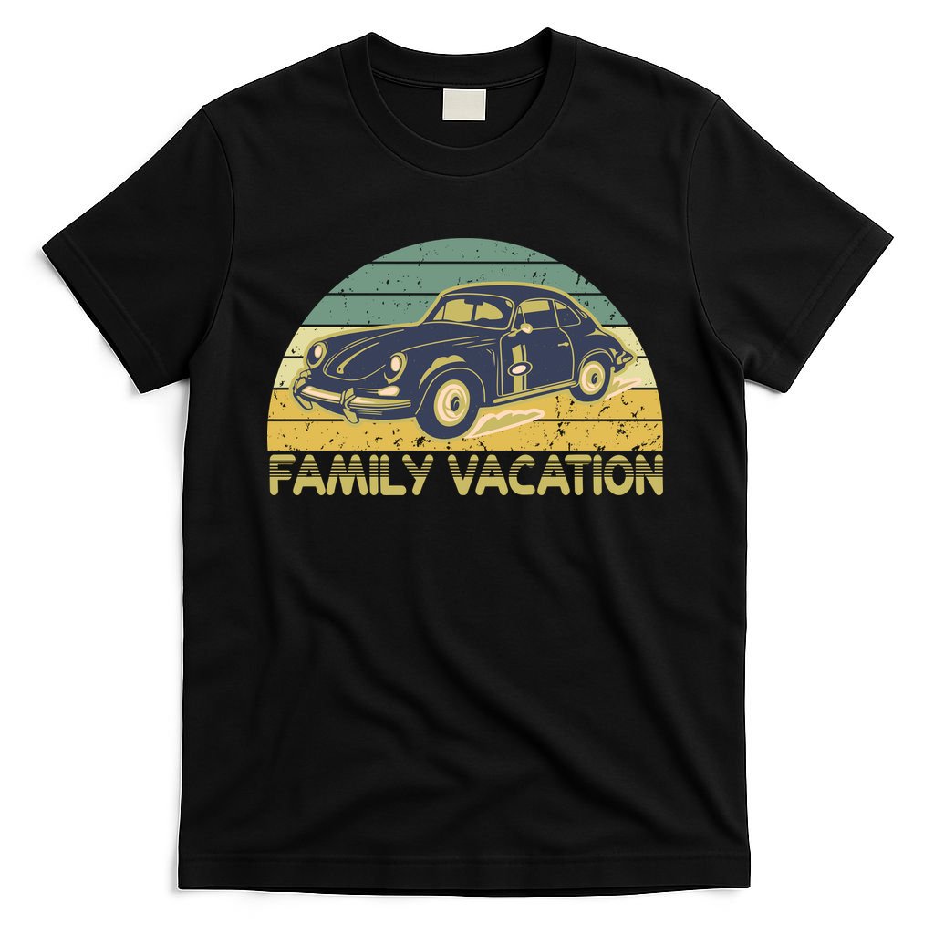 Vintage Retro Family Vacation Old Classic Car T-Shirt product image 4