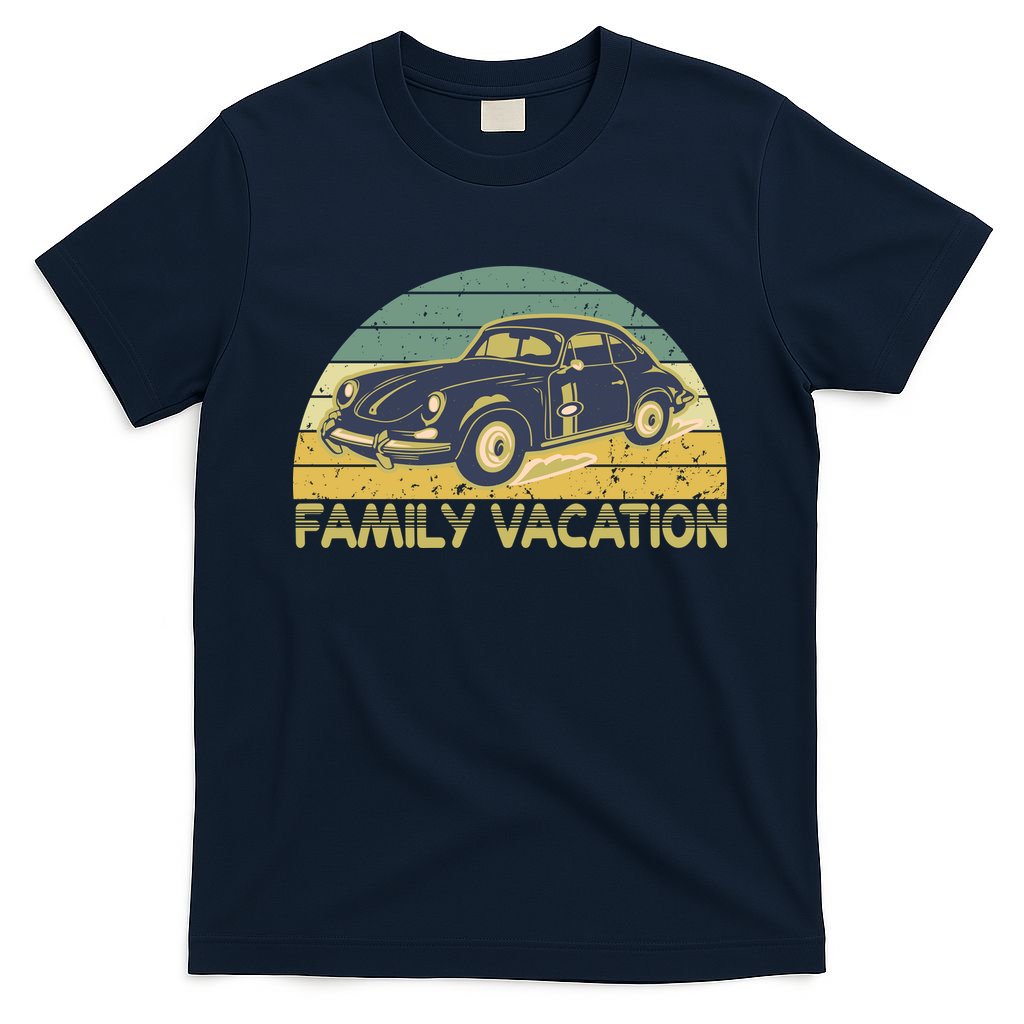 Vintage Retro Family Vacation Old Classic Car T-Shirt product image 1