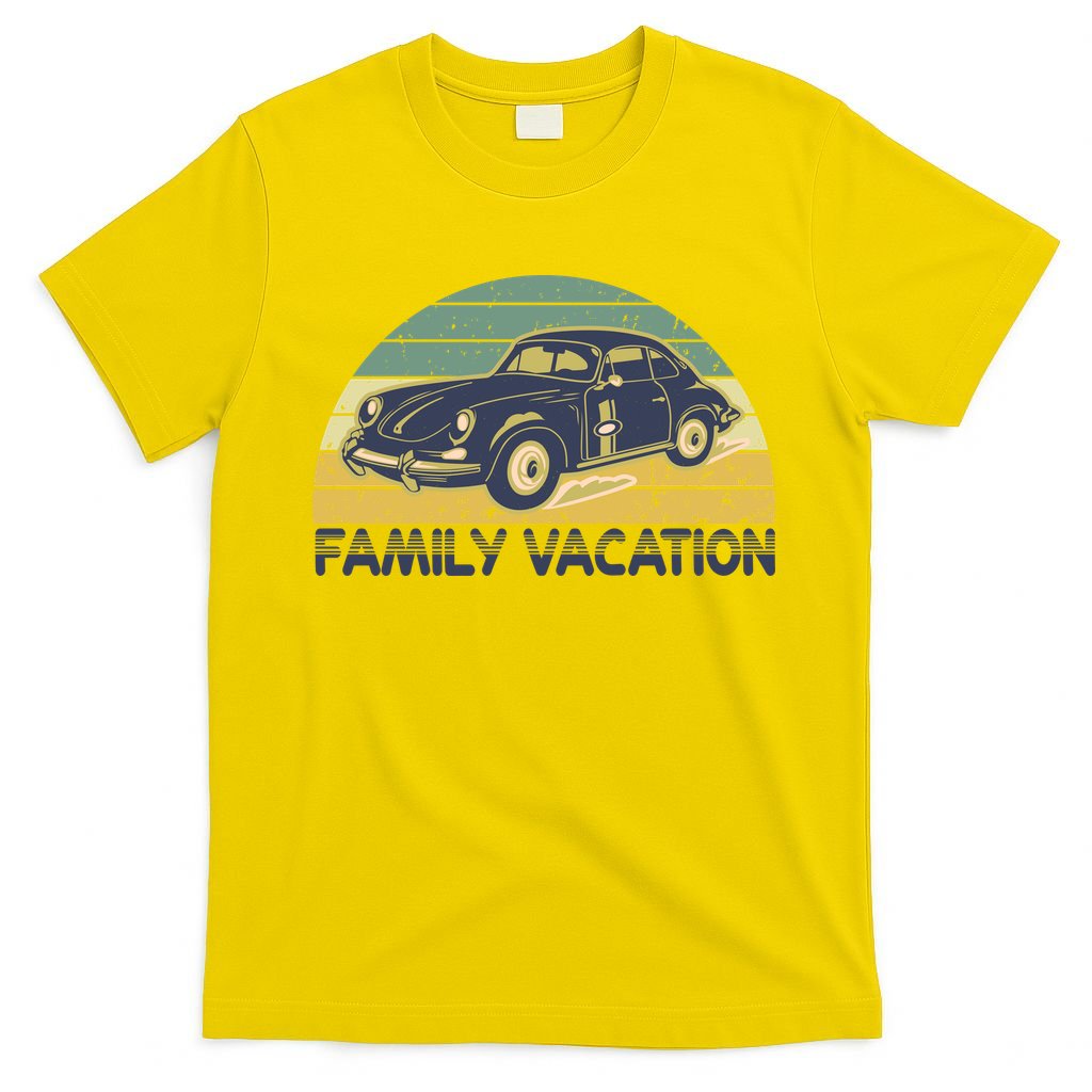 Vintage Retro Family Vacation Old Classic Car T-Shirt product image 2
