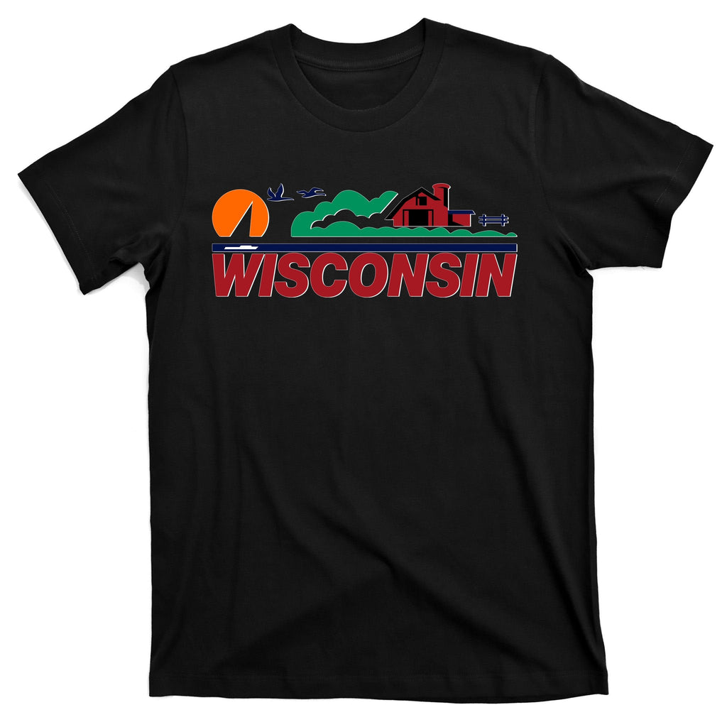 Wisconsin State License Plate T-Shirt product image 7