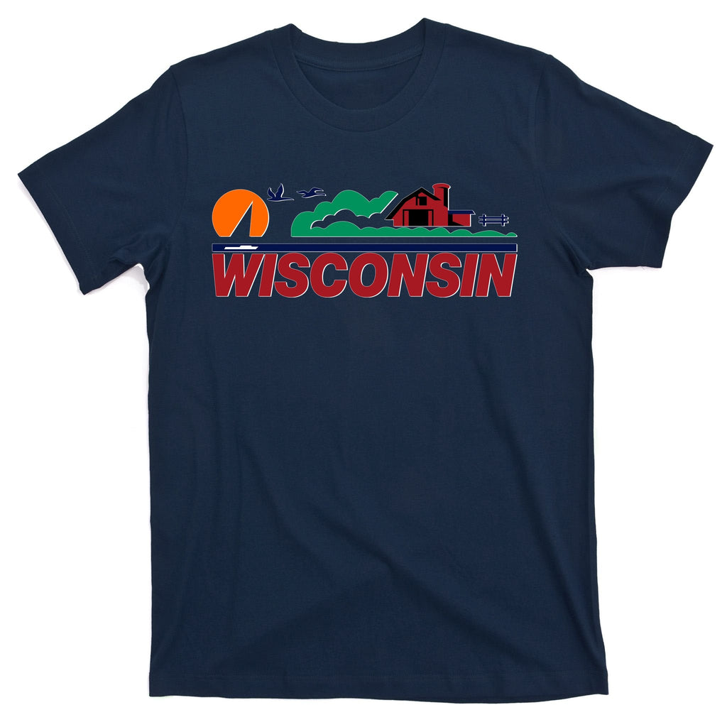 Wisconsin State License Plate T-Shirt product image 1