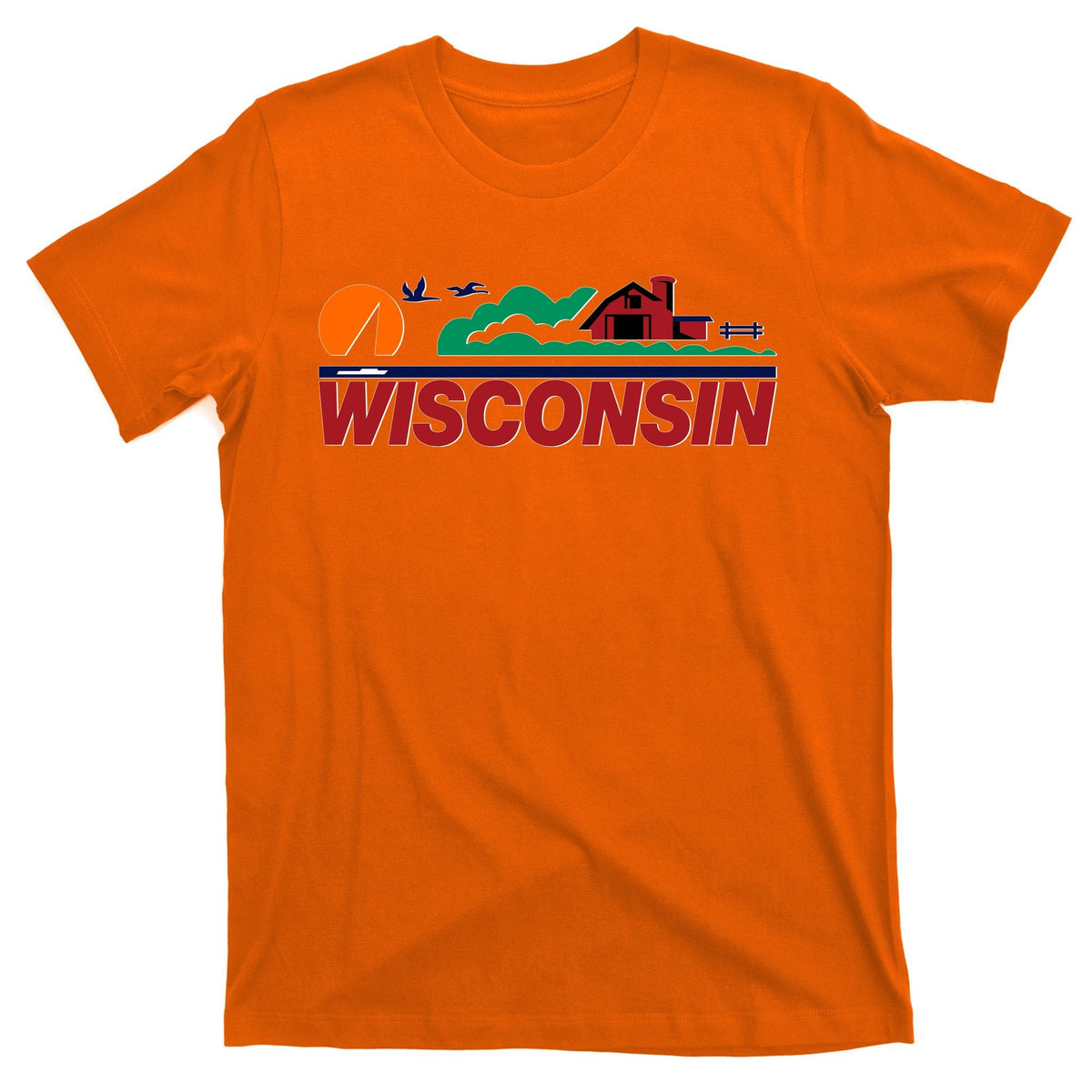 Wisconsin State License Plate T-Shirt product image 5