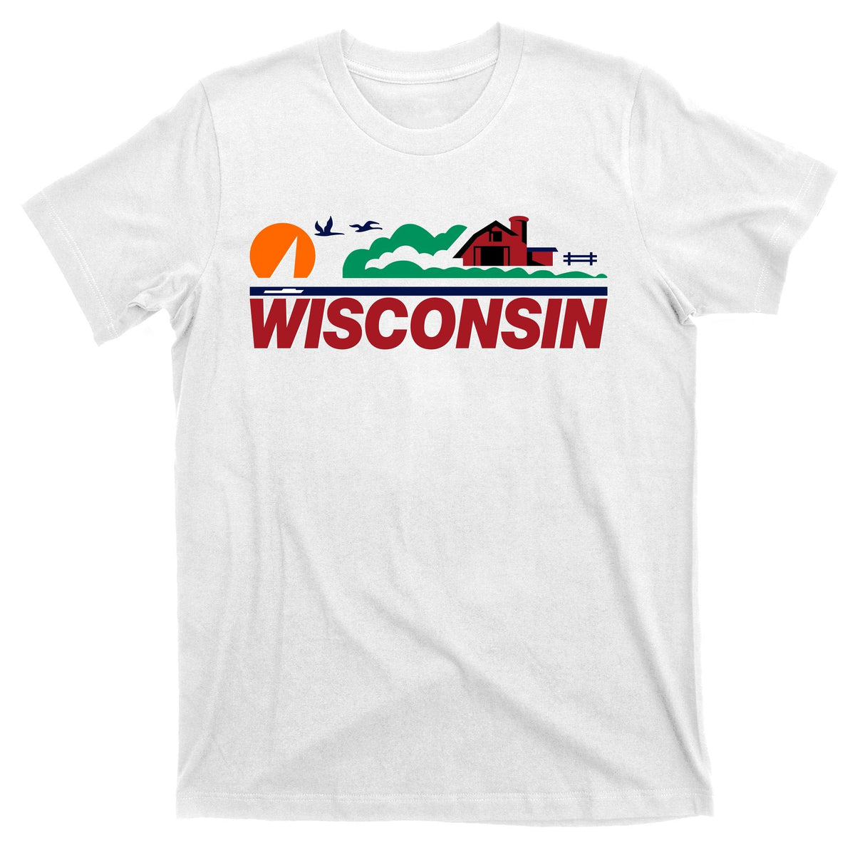 Wisconsin State License Plate T-Shirt product image 11