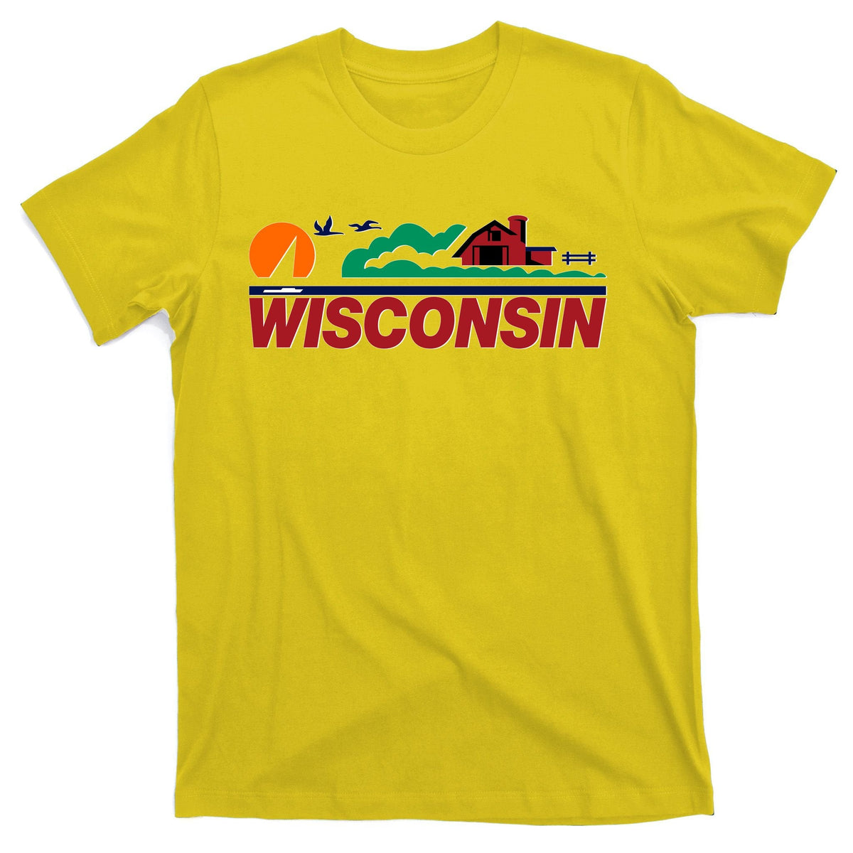 Wisconsin State License Plate T-Shirt product image 3