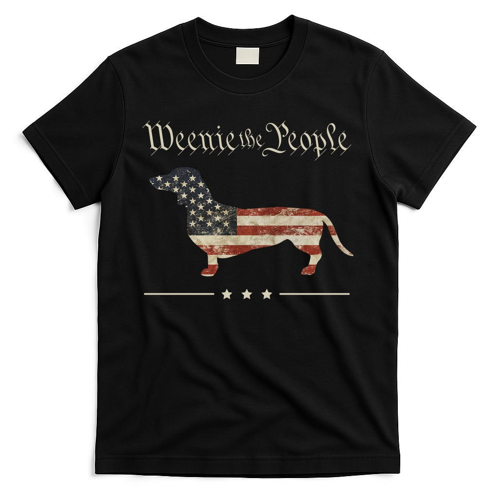 Weenie The People Funny Dachshund 4th Of July USA T-Shirt product image 4