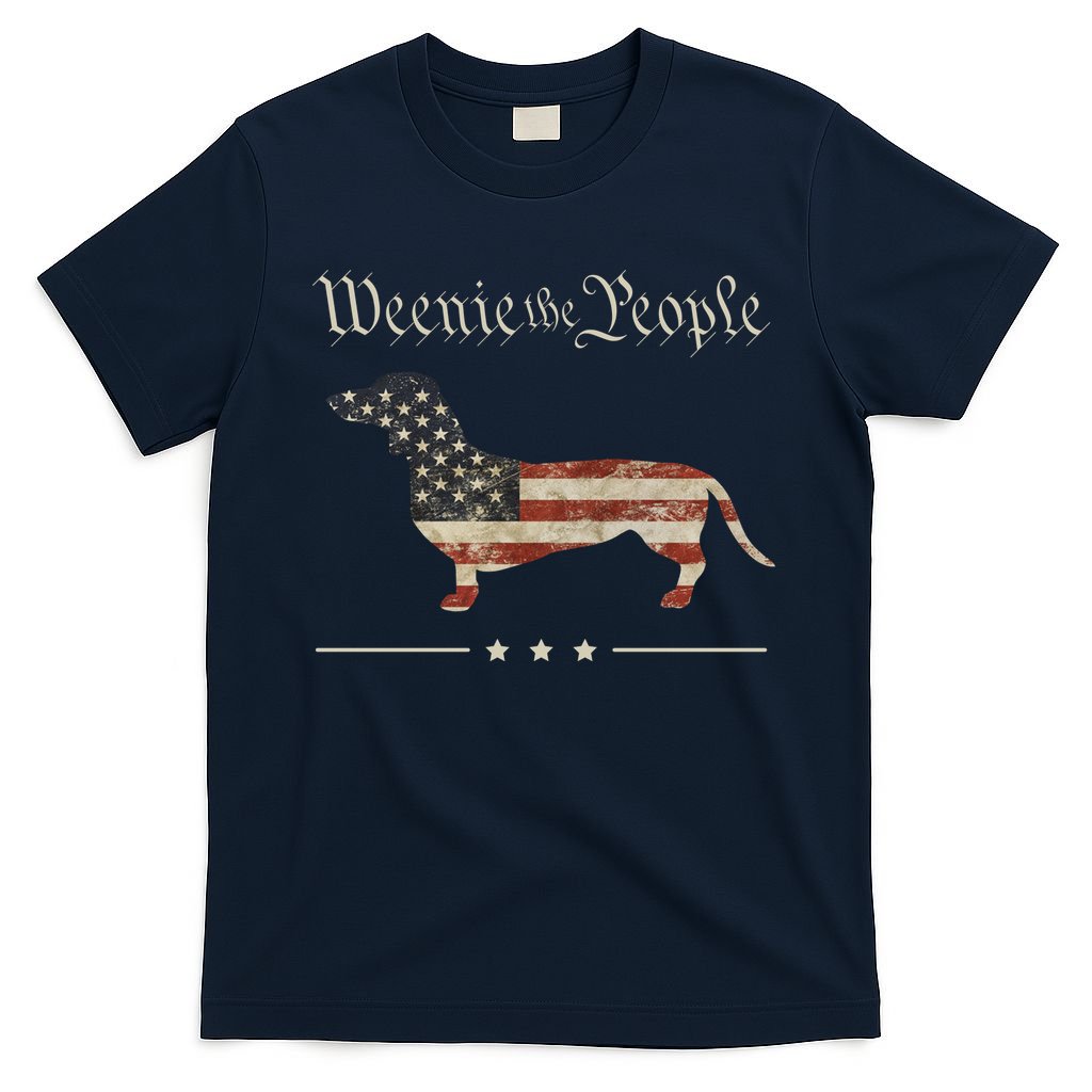 Weenie The People Funny Dachshund 4th Of July USA T-Shirt product image 1