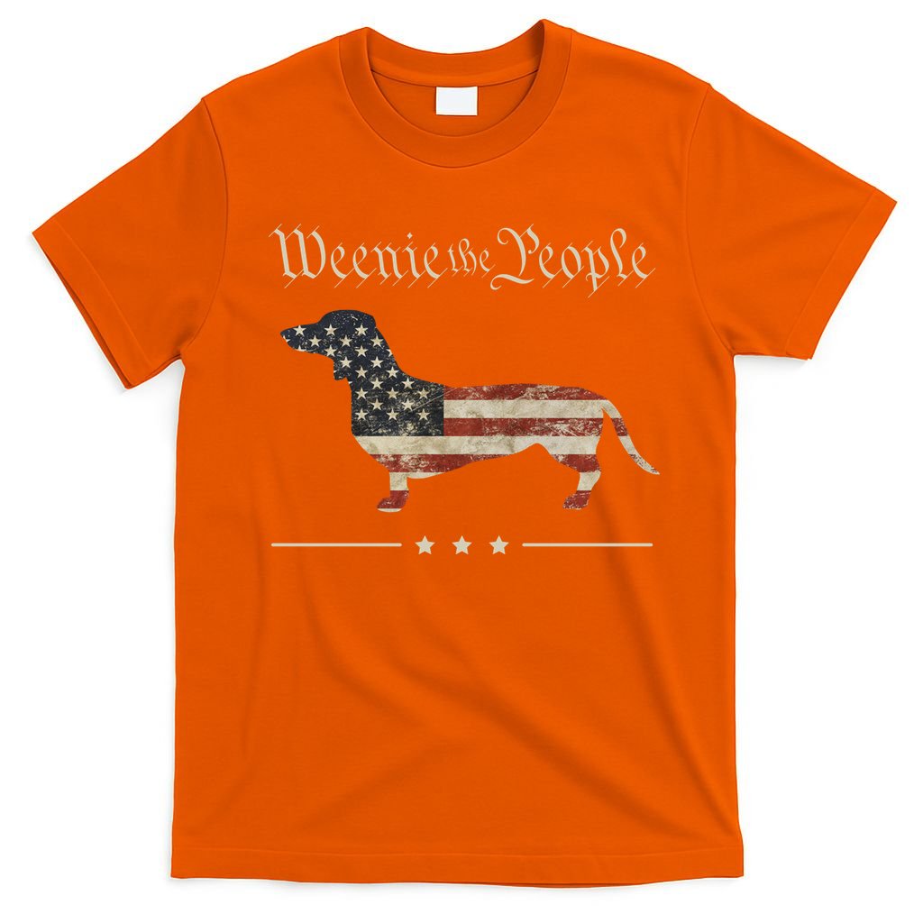Weenie The People Funny Dachshund 4th Of July USA T-Shirt product image 3