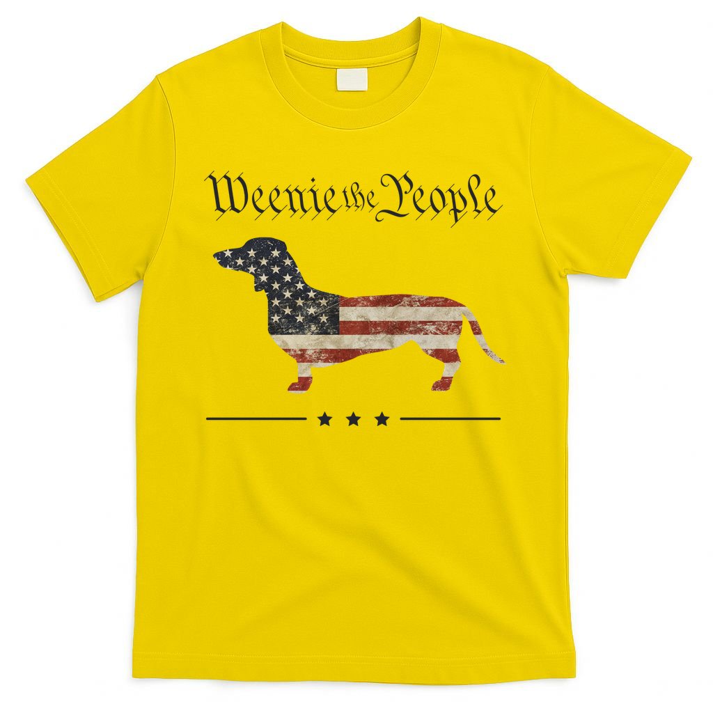 Weenie The People Funny Dachshund 4th Of July USA T-Shirt product image 2