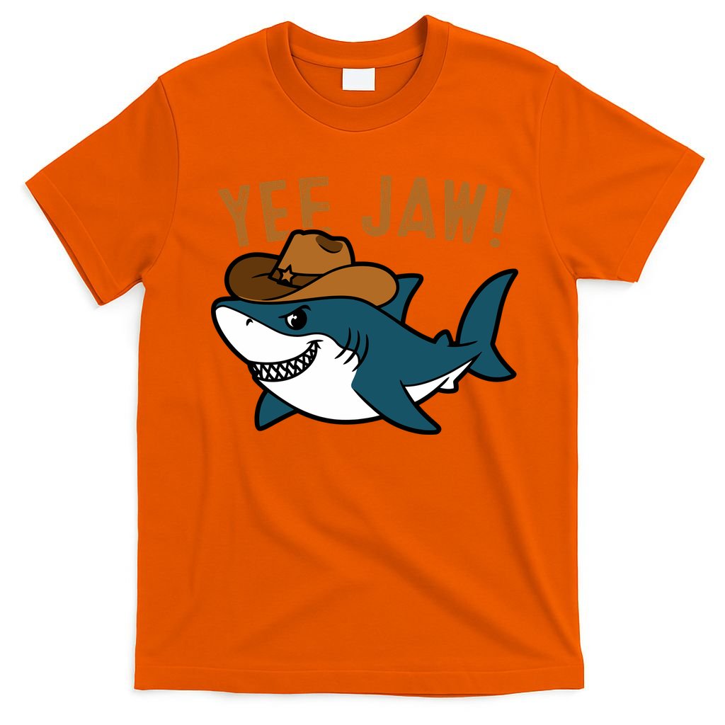 Yee Jaw Cowboy Old Western Shark T-Shirt product image 3