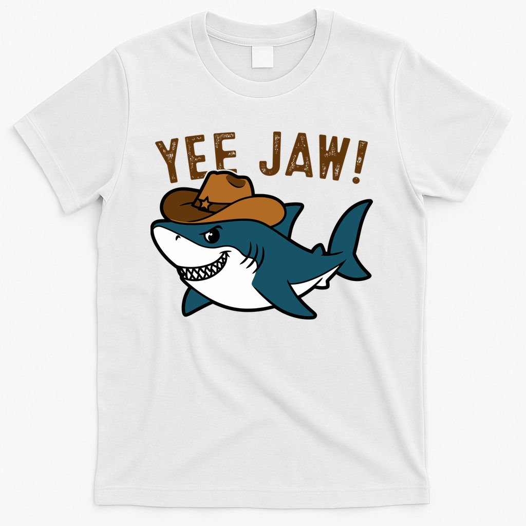 Yee Jaw Cowboy Old Western Shark T-Shirt product image 6