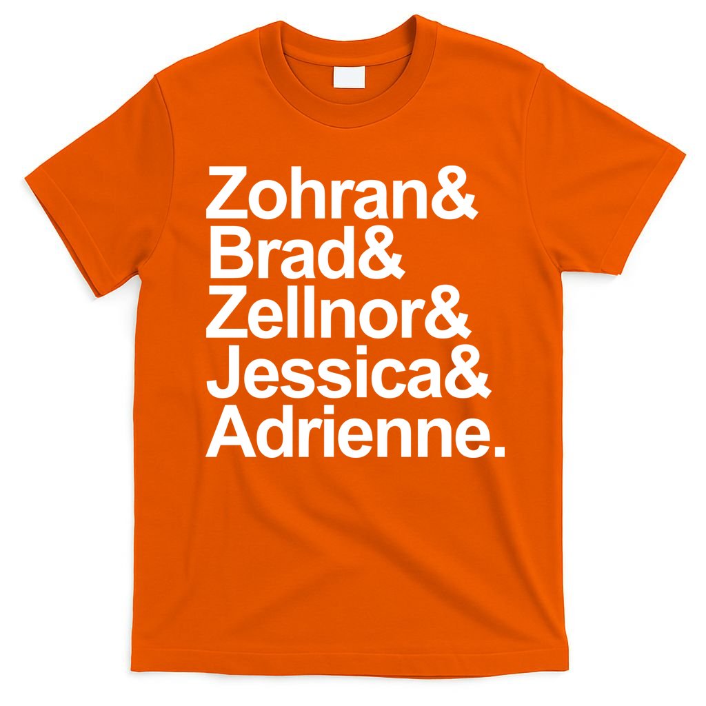 Zohran & Brad & Zellnor & Jessica & Adrienne T-Shirt product image 3