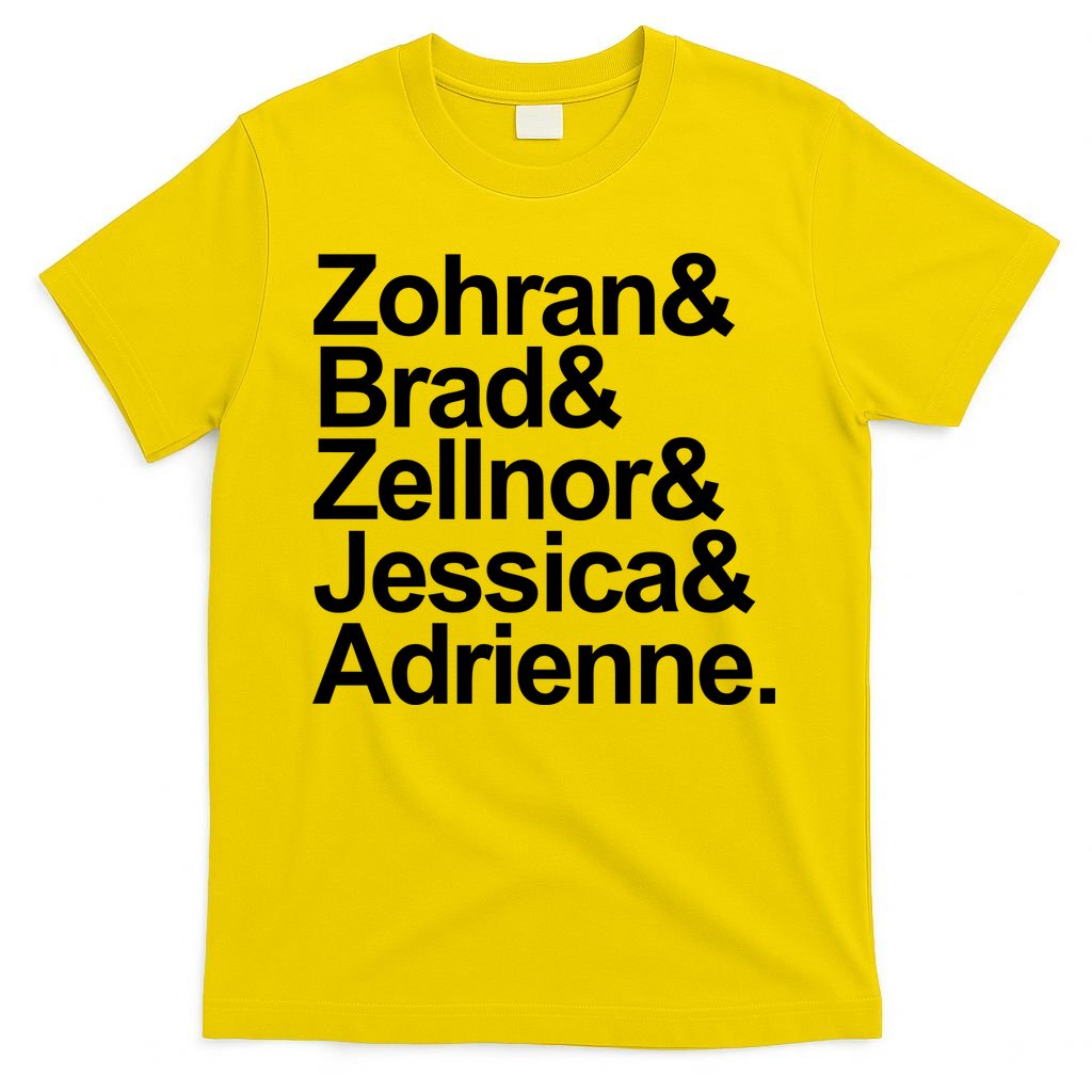 Zohran & Brad & Zellnor & Jessica & Adrienne T-Shirt product image 2